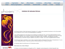 Tablet Screenshot of phoenix-institution.ch